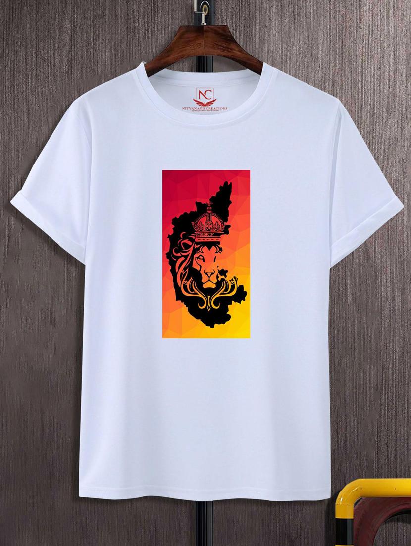 unisex white graphic print t-shirt - 20882755 - Zoom Image - 0
