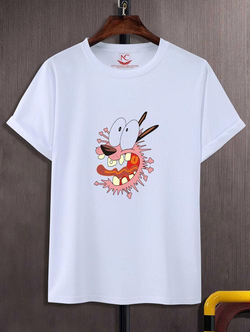 unisex white graphic printed t-shirt - 20882760 -  Standard Image - 0