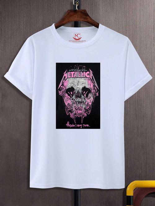unisex white graphic printed t-shirt - 20882765 -  Standard Image - 0