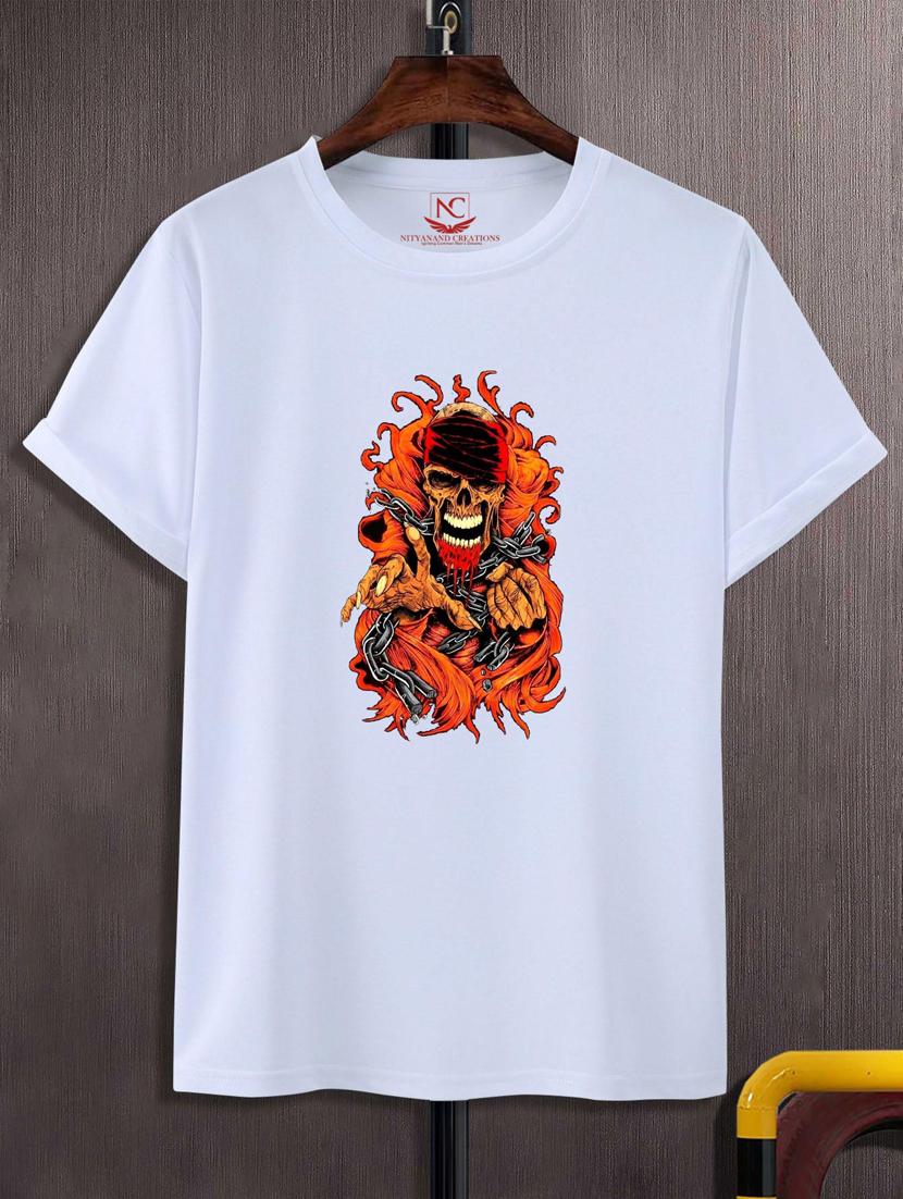 unisex white graphic printed t-shirt - 20882770 -  Zoom Image - 0