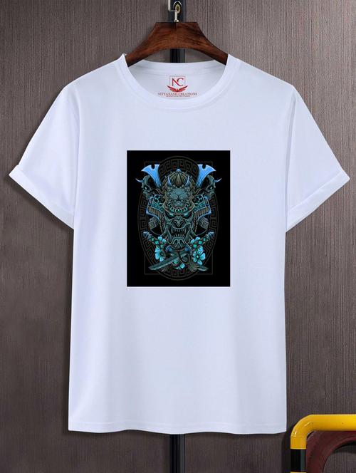 unisex white graphic printed t-shirt - 20882776 - Standard Image - 0