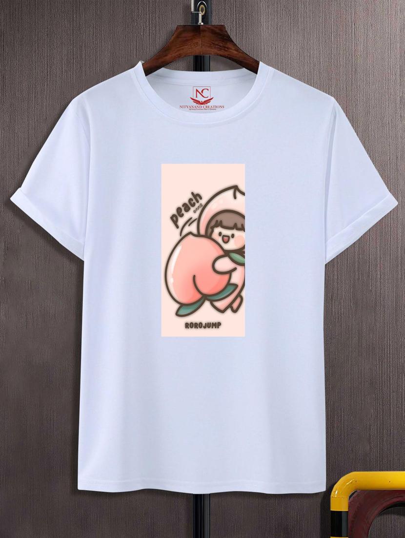 unisex white graphic printed t-shirt - 20882780 - Zoom Image - 0