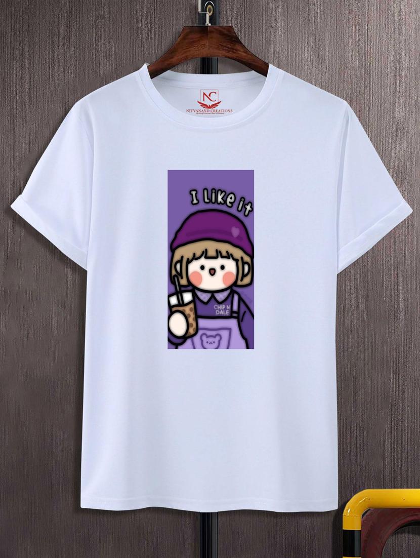 unisex white graphic printed t-shirt - 20882781 - Zoom Image - 0
