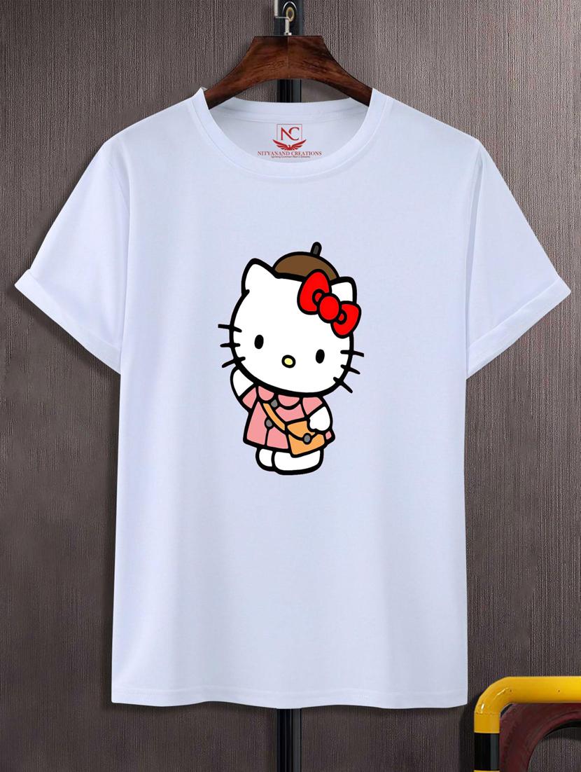 unisex white graphic printed t-shirt - 20882783 -  Zoom Image - 0