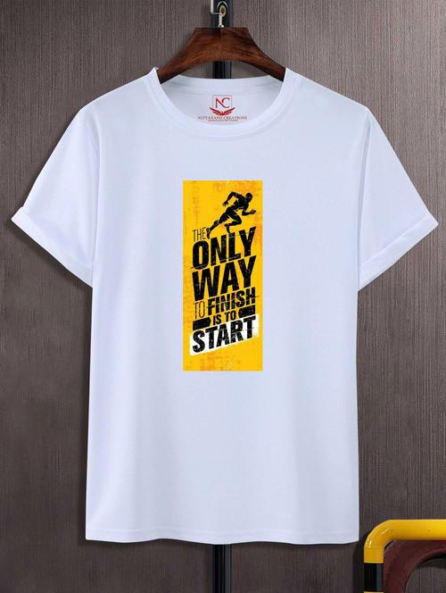 unisex white polyester graphic t-shirt - 20882784 -  Standard Image - 0