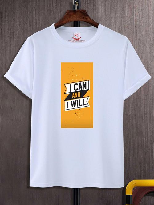 unisex white polyester graphic t-shirt - 20882785 -  Standard Image - 0