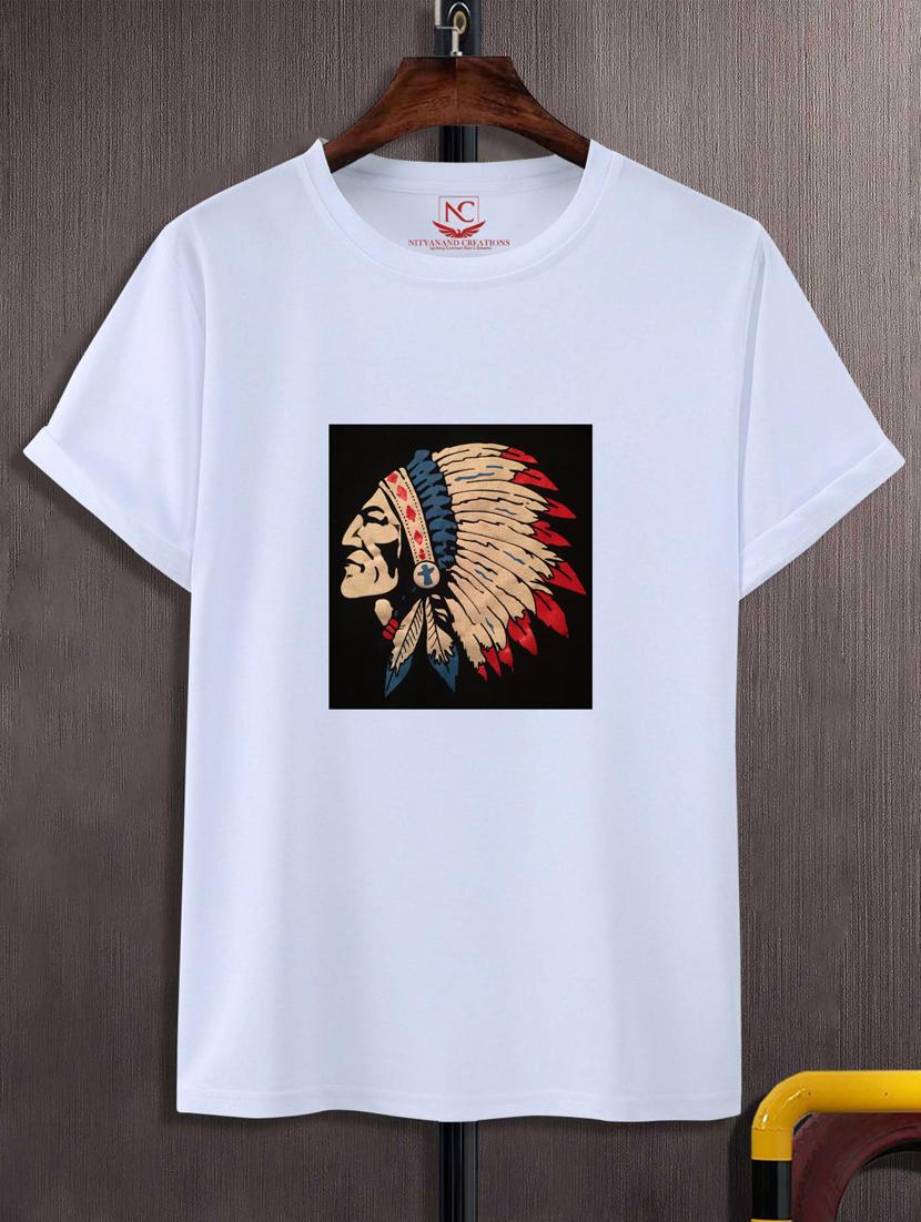 unisex white graphic printed t-shirt - 20882804 - Zoom Image - 0
