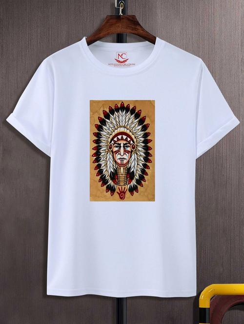 unisex white graphic printed t-shirt - 20882811 -  Standard Image - 0