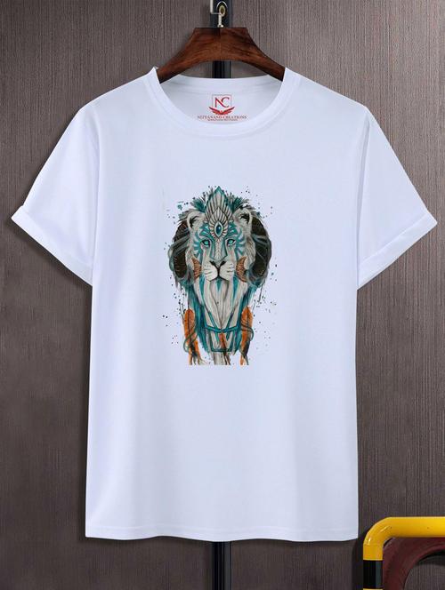 unisex white graphic printed t-shirt - 20882813 -  Standard Image - 0