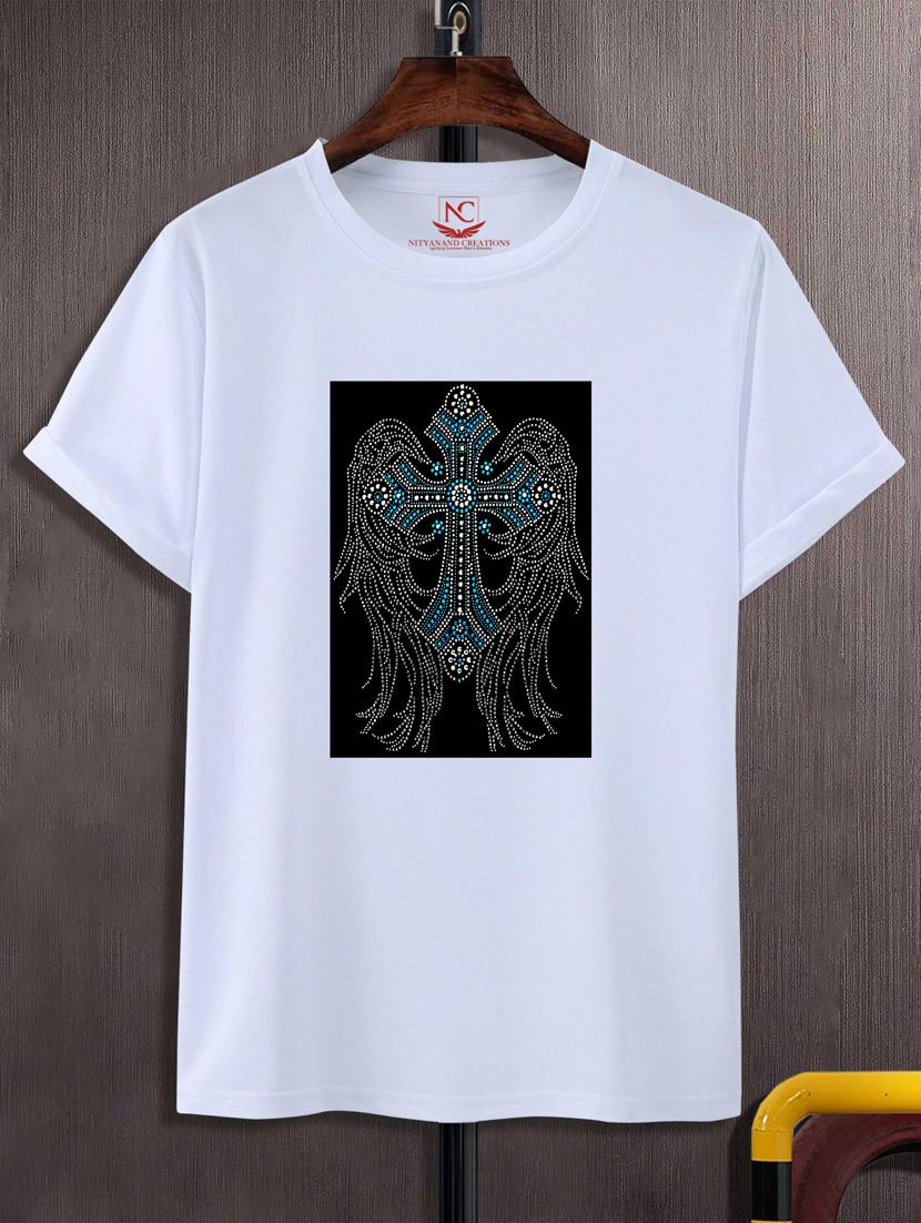 unisex white graphic printed t-shirt - 20882832 -  Zoom Image - 0