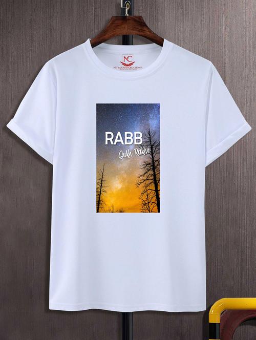 unisex white graphic printed t-shirt - 20882851 - Standard Image - 0