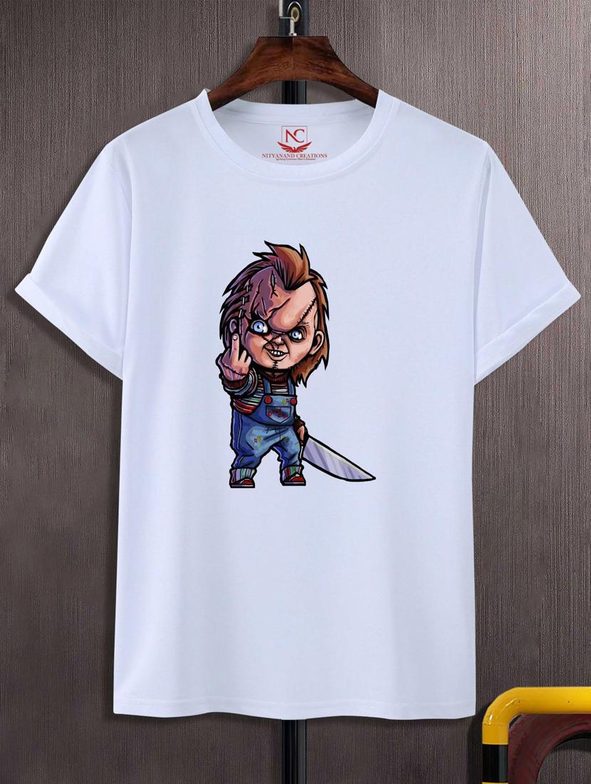 unisex white graphic printed t-shirt - 20882857 -  Zoom Image - 0