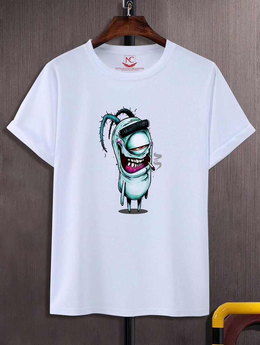 unisex white graphic print t-shirt - 20882859 - Zoom Image - 0