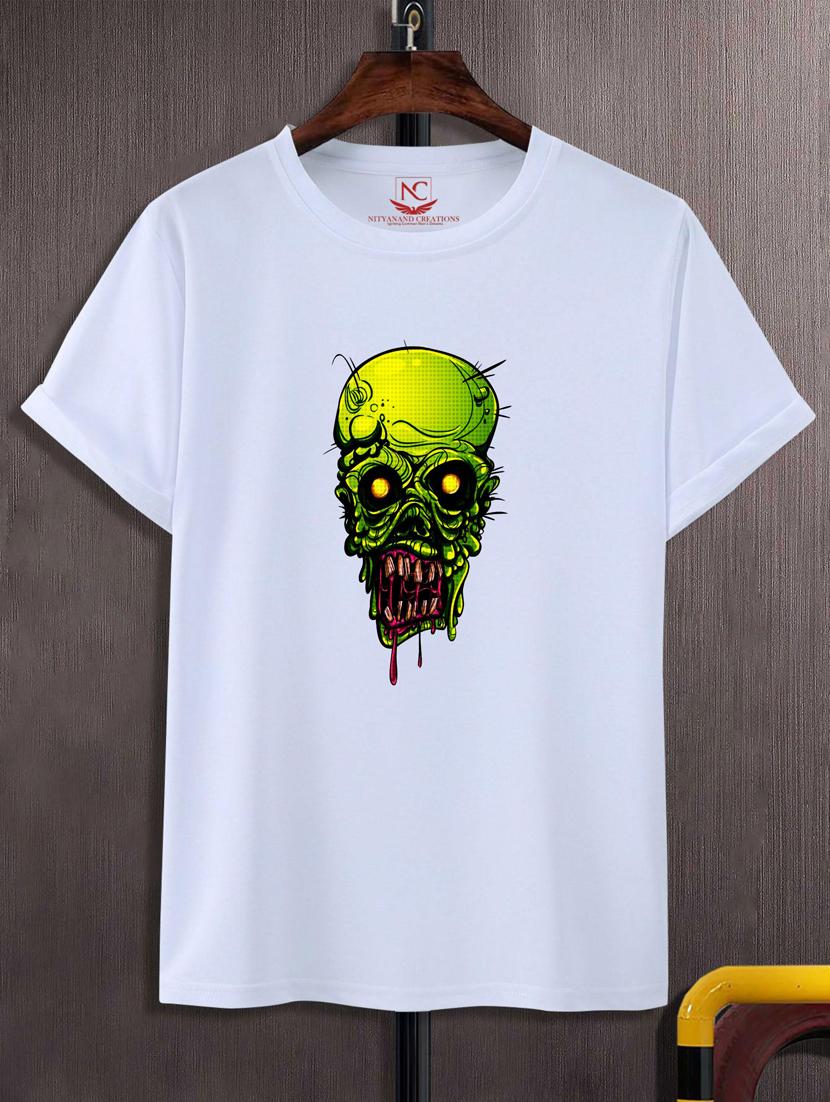 unisex white graphic print t-shirt - 20882860 - Zoom Image - 0