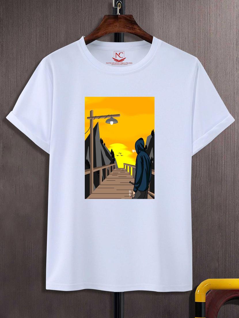 unisex white graphic printed t-shirt - 20882864 -  Zoom Image - 0