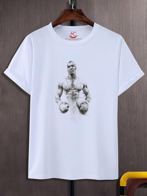 unisex white graphic printed t-shirt - 20882867 - Standard Image - 0