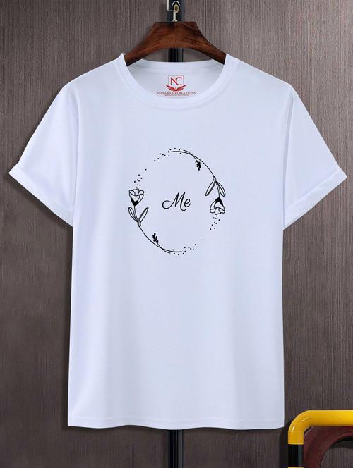 unisex white polyester graphic t-shirt - 20882876 -  Standard Image - 0