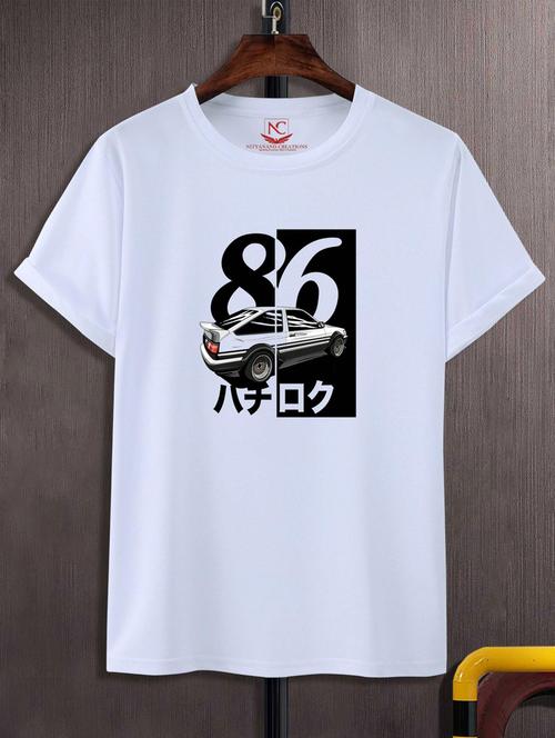 unisex white graphic printed t-shirt - 20882897 - Standard Image - 0