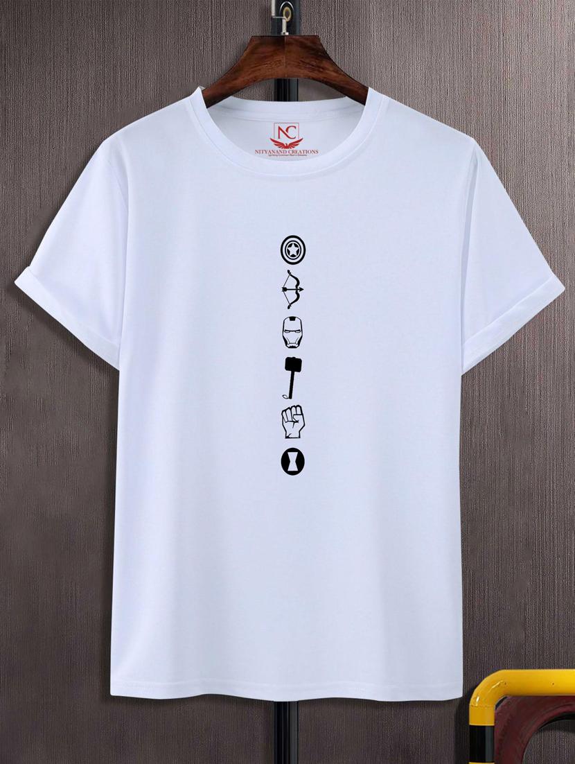 unisex white polyester graphic t-shirt - 20882905 - Zoom Image - 0