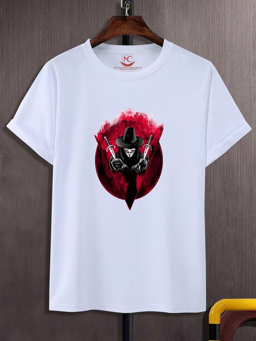 unisex white graphic printed t-shirt - 20882908 - Standard Image - 0
