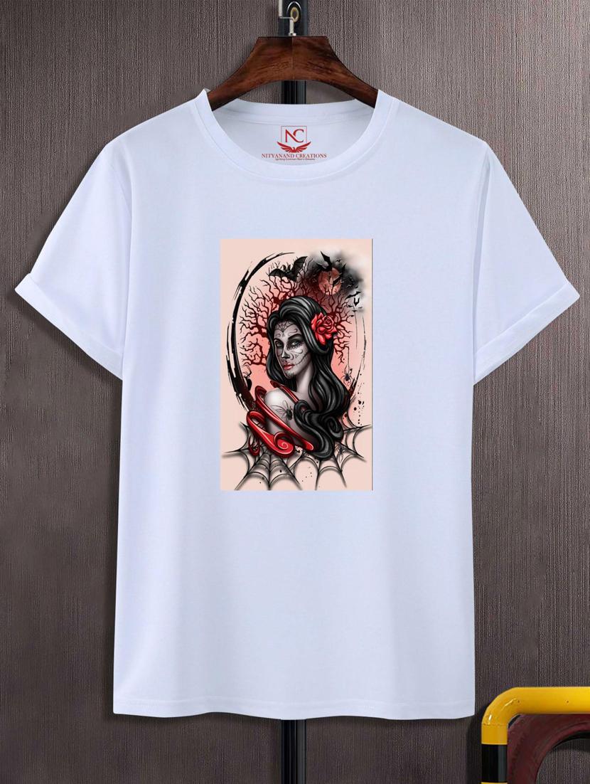 unisex white graphic printed t-shirt - 20882911 - Zoom Image - 0