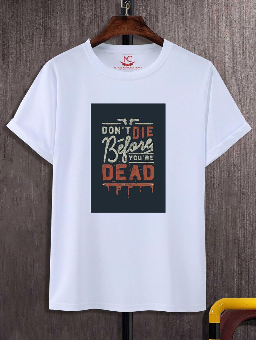 unisex white graphic printed t-shirt - 20882924 - Zoom Image - 0