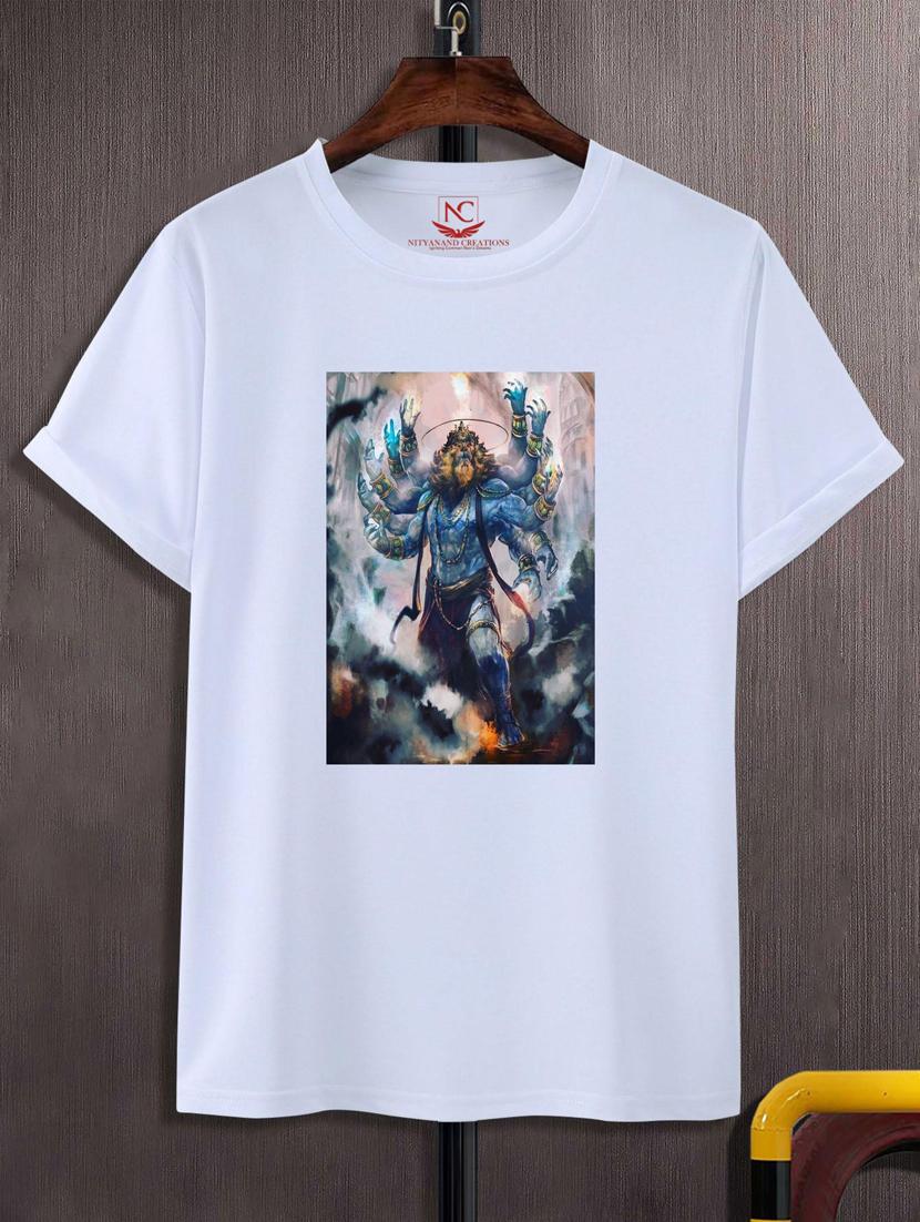 unisex white graphic printed t-shirt - 20882929 - Zoom Image - 0