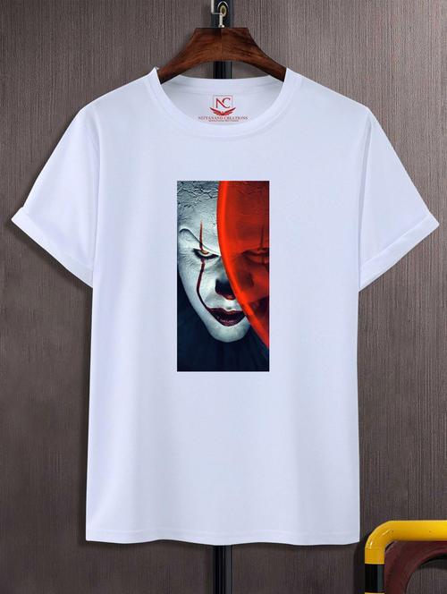 unisex white graphic printed t-shirt - 20882931 - Standard Image - 0