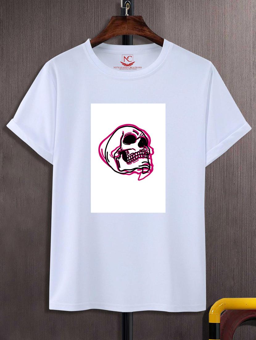 unisex white graphic printed t-shirt - 20882932 - Zoom Image - 0