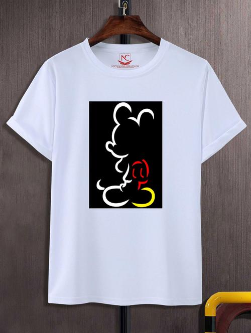 unisex white graphic printed t-shirt - 20882939 - Standard Image - 0