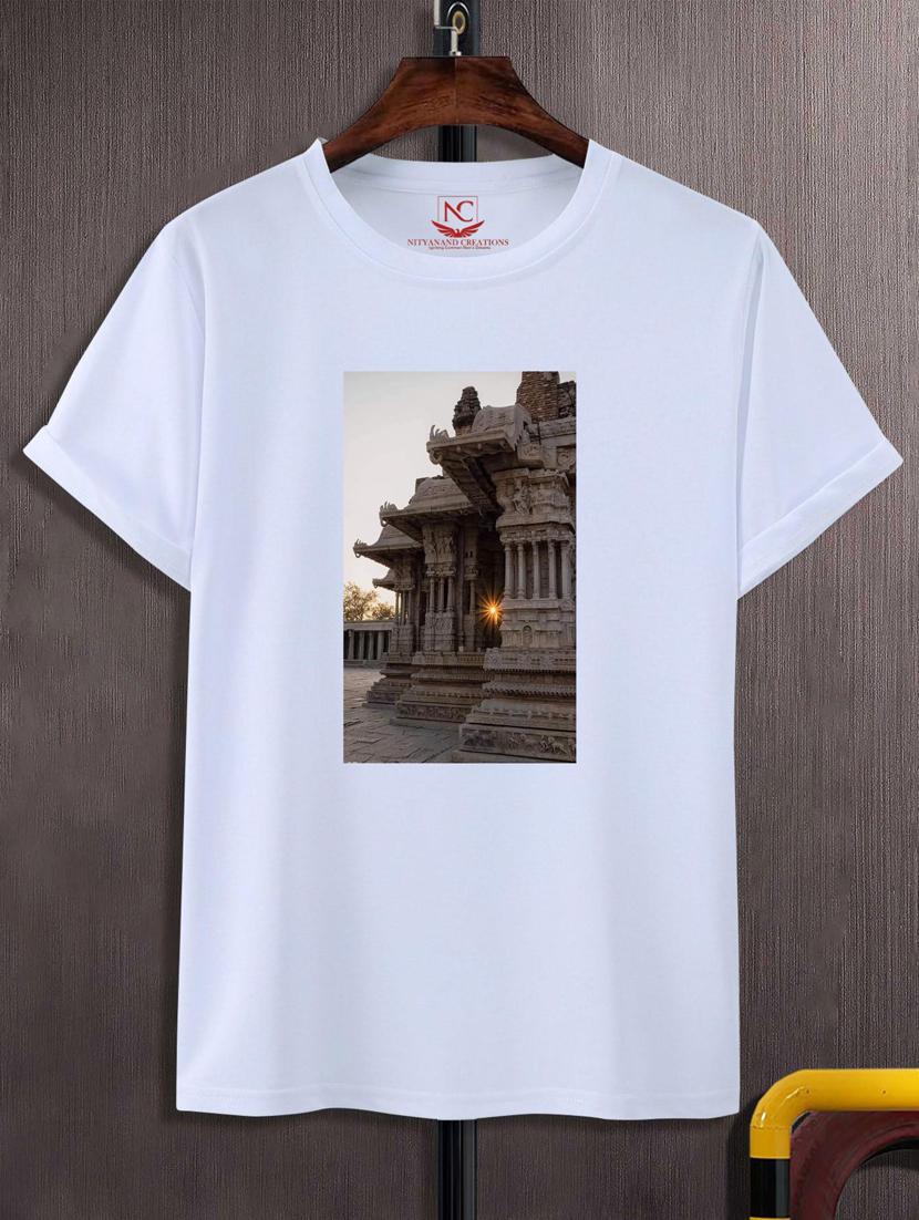 unisex white graphic printed t-shirt - 20882941 - Zoom Image - 0