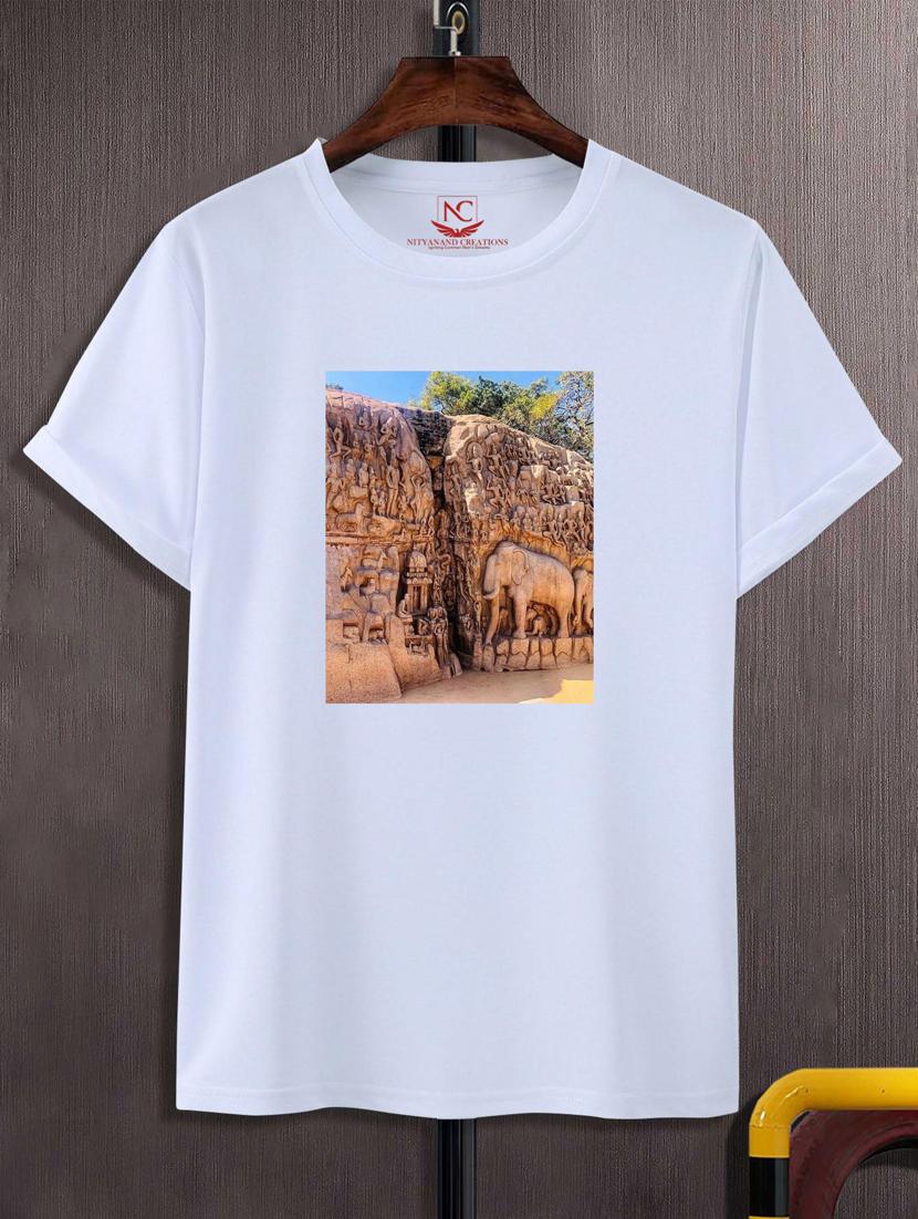 unisex white graphic printed t-shirt - 20882943 - Zoom Image - 0