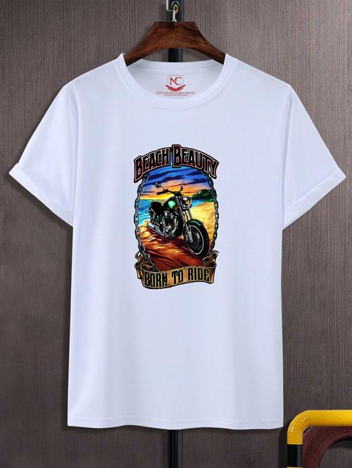 unisex white graphic printed t-shirt - 20882949 -  Standard Image - 0
