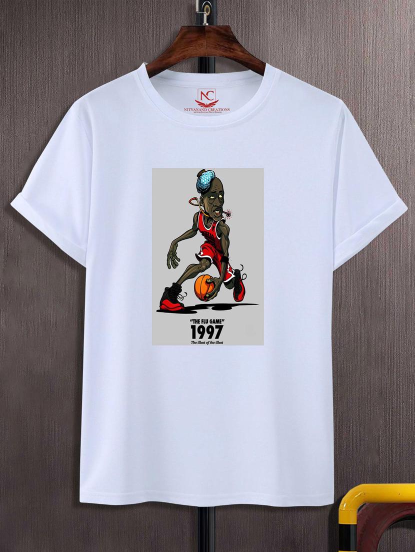 unisex white graphic printed t-shirt - 20882953 -  Zoom Image - 0