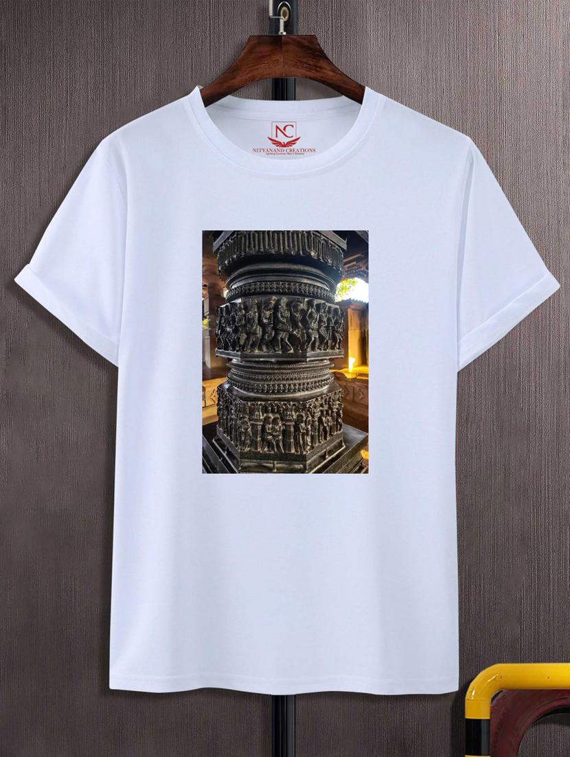 unisex white graphic print t-shirt - 20882966 - Zoom Image - 0