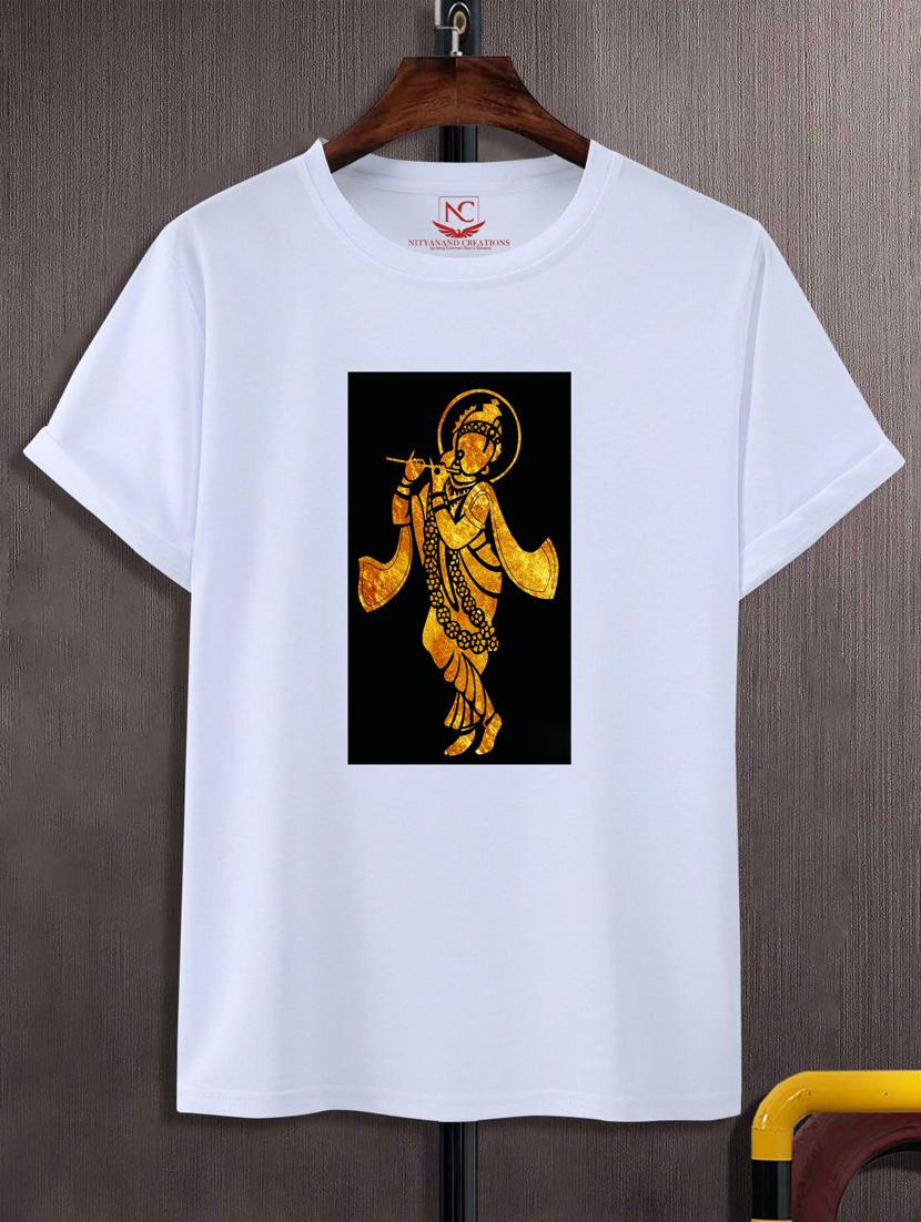 unisex white graphic print t-shirt - 20882990 - Zoom Image - 0