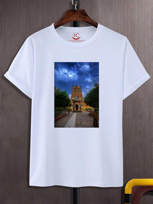 unisex white graphic printed t-shirt - 20882991 -  Standard Image - 0