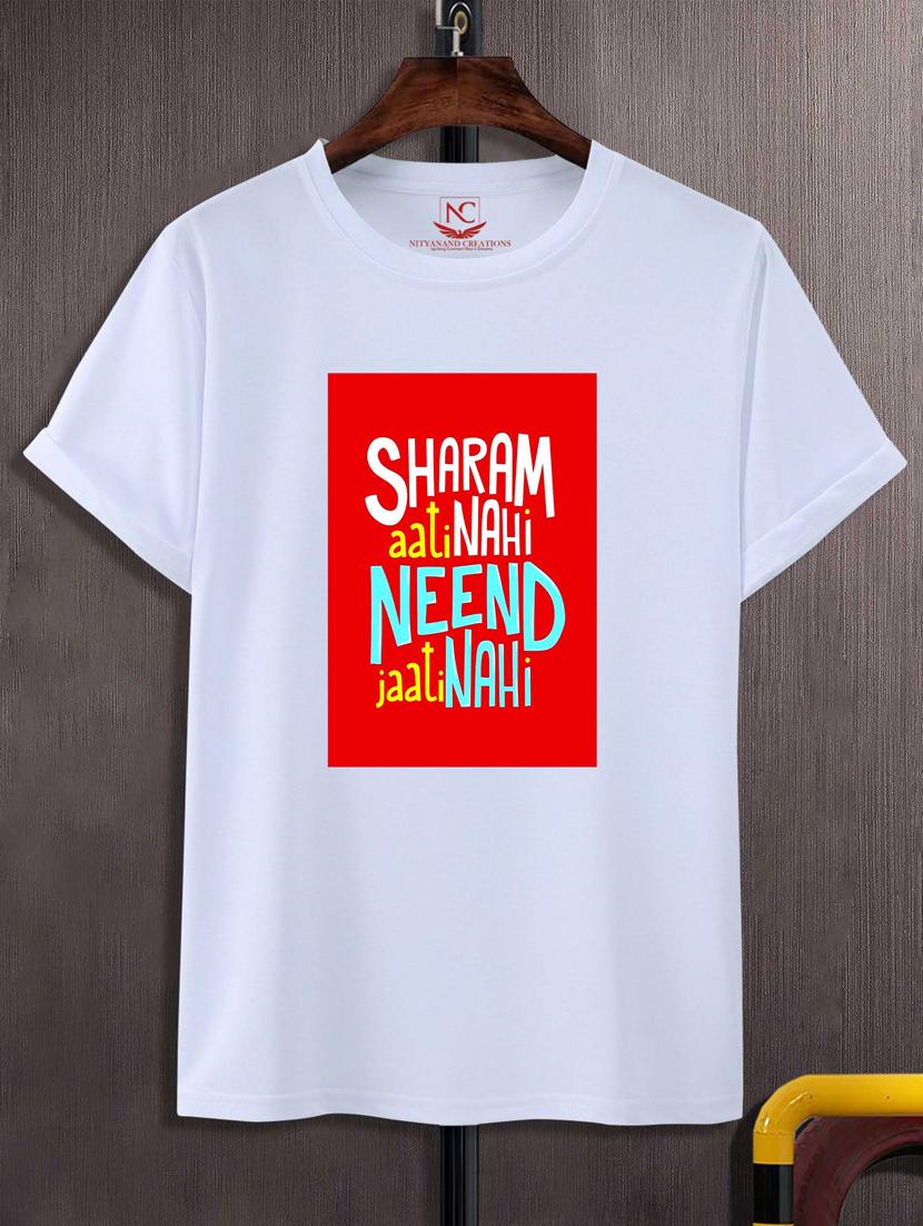 unisex white graphic printed t-shirt - 20882993 - Zoom Image - 0