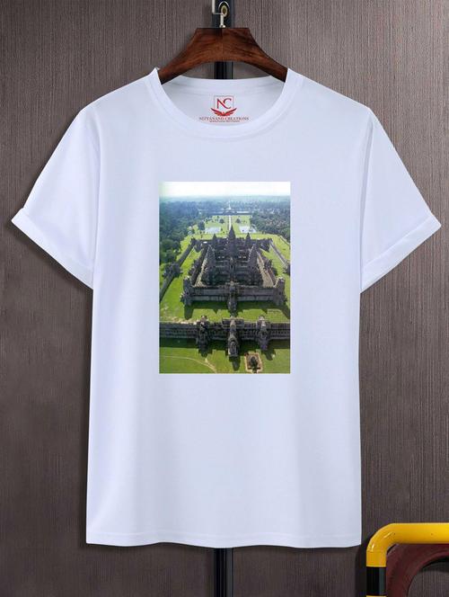 unisex white graphic printed t-shirt - 20882995 - Standard Image - 0