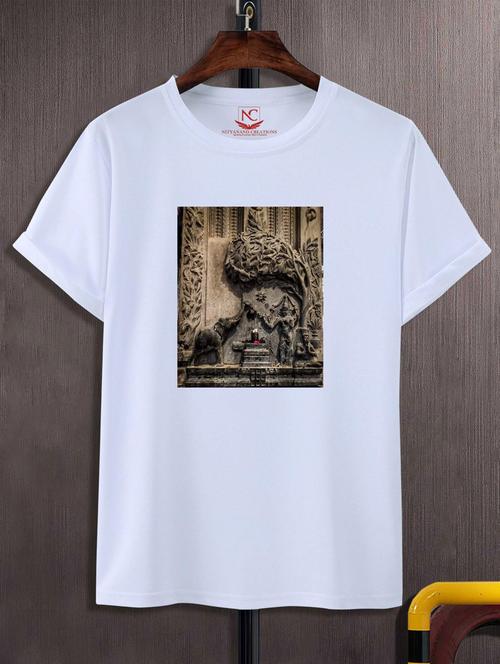 unisex white graphic print t-shirt - 20883002 -  Standard Image - 0