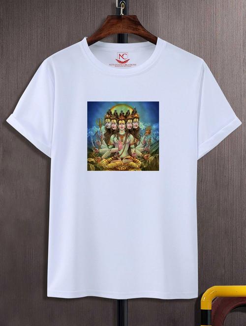 unisex white graphic printed t-shirt - 20883003 - Standard Image - 0