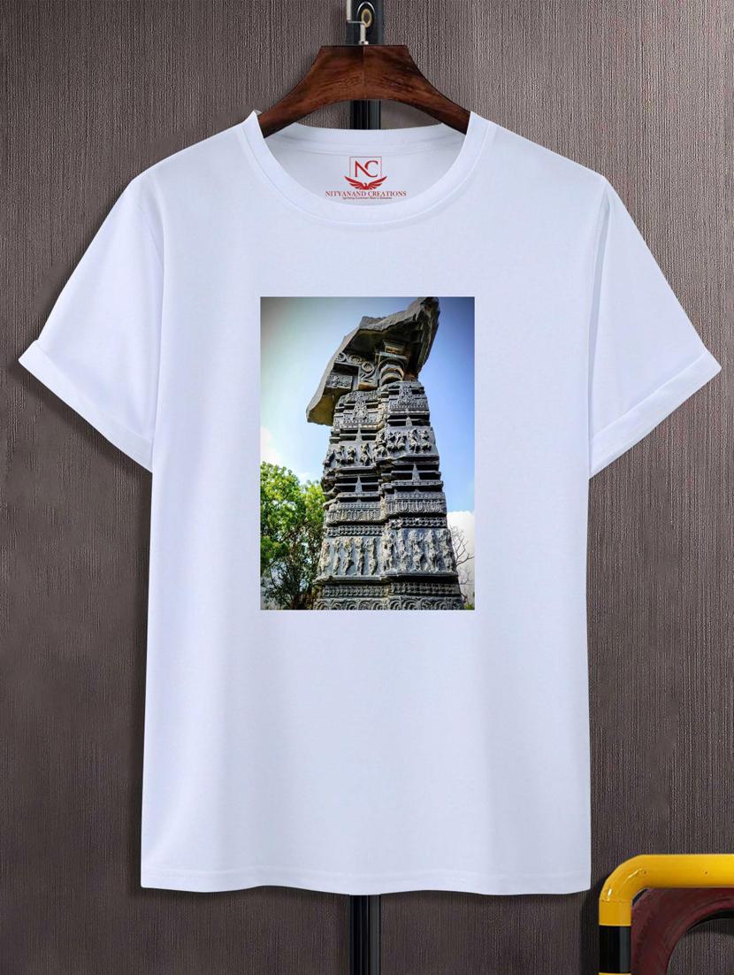 unisex white graphic printed t-shirt - 20883004 - Zoom Image - 0