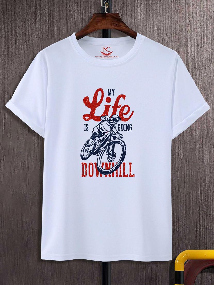 unisex white graphic printed t-shirt - 20883011 - Zoom Image - 0