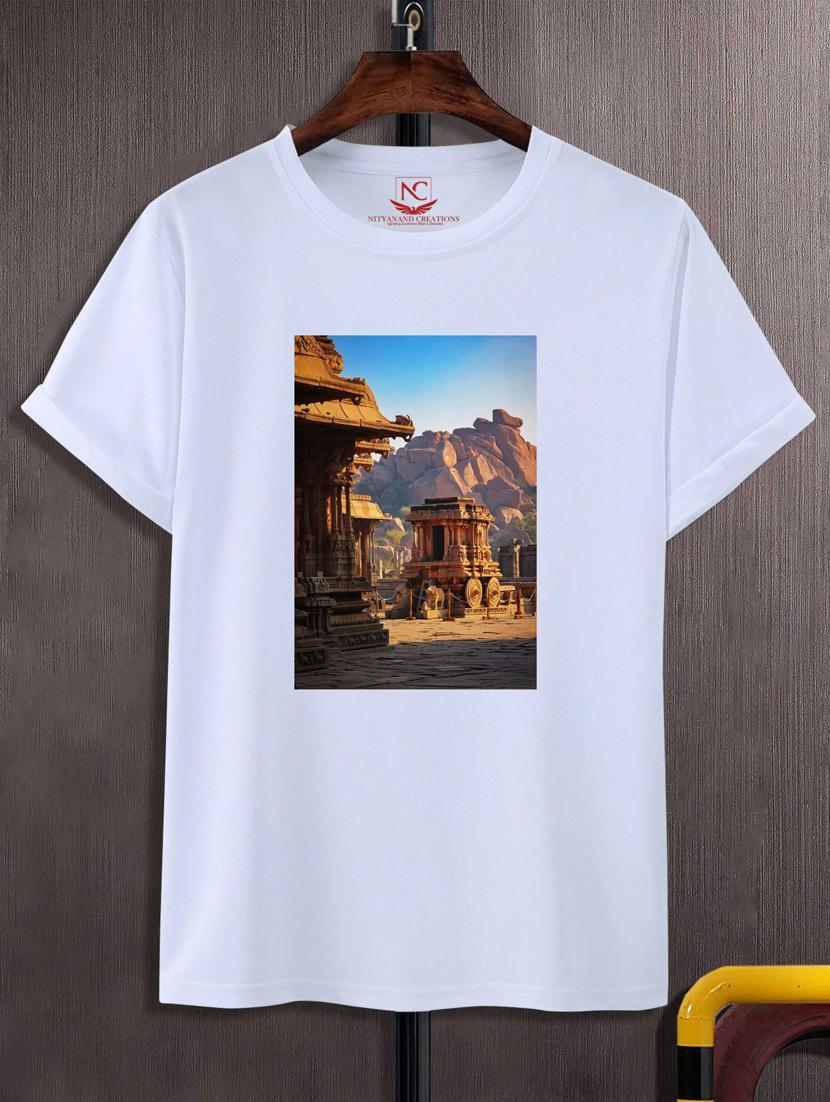 unisex white graphic print t-shirt - 20883012 -  Zoom Image - 0