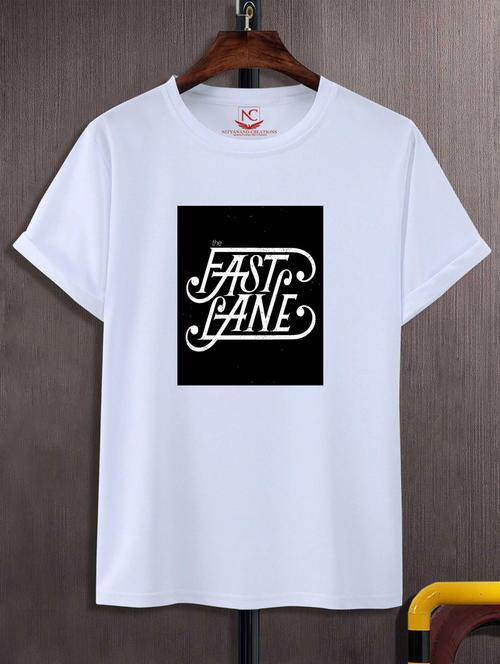 unisex white graphic printed t-shirt - 20883018 -  Standard Image - 0
