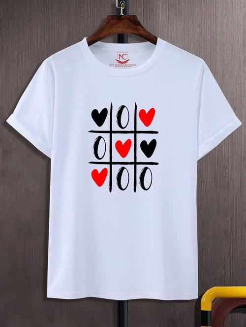 unisex white graphic printed t-shirt - 20883021 - Standard Image - 0
