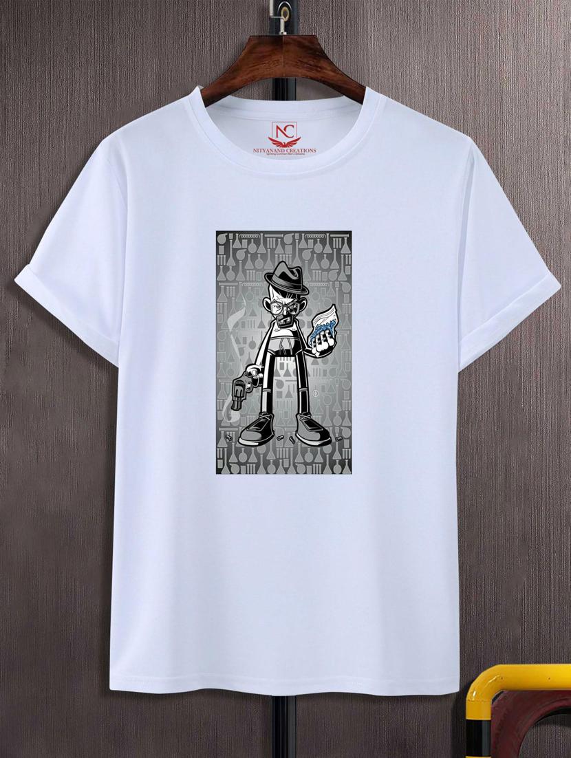 unisex white graphic print t-shirt - 20883048 -  Zoom Image - 0