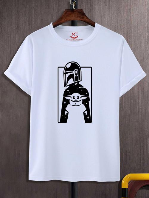 unisex white polyester graphic t-shirt - 20883049 - Standard Image - 0