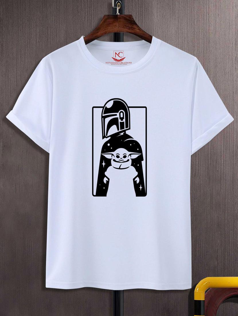 unisex white polyester graphic t-shirt - 20883049 - Zoom Image - 0