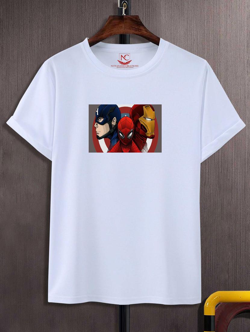 unisex white graphic printed t-shirt - 20883050 -  Zoom Image - 0